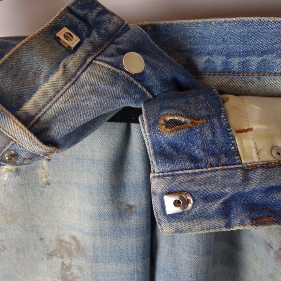 Dior Homme 2011 KVA Era Distressed Denim Jeans Made In Italy, Sz 28 in x 30.5 in - Picture 12 of 16